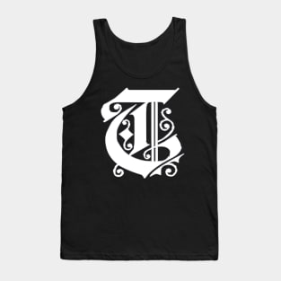 Silver Letter T Tank Top